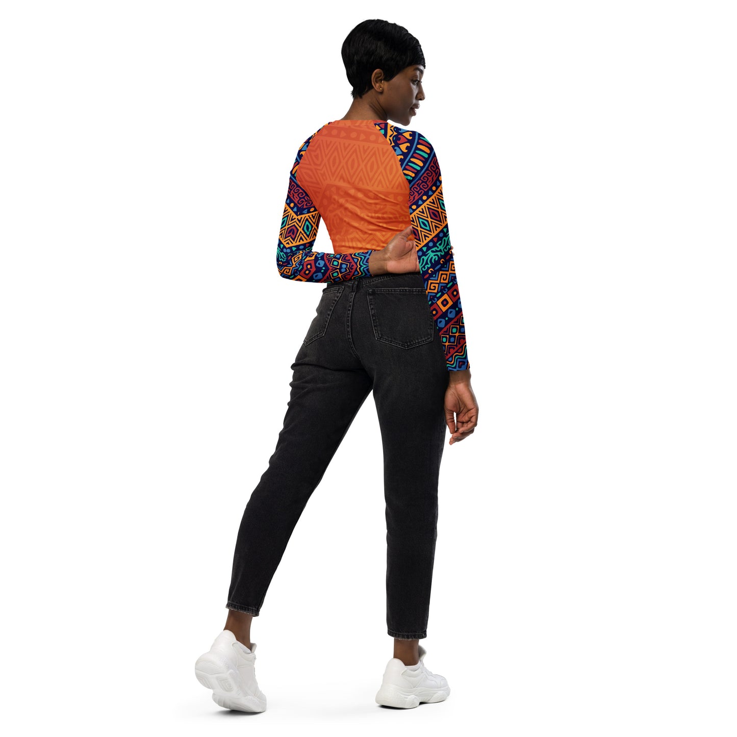 Queen Woman long-sleeve crop top