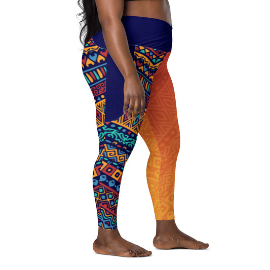 Queen Woman - Crossover leggings with pockets