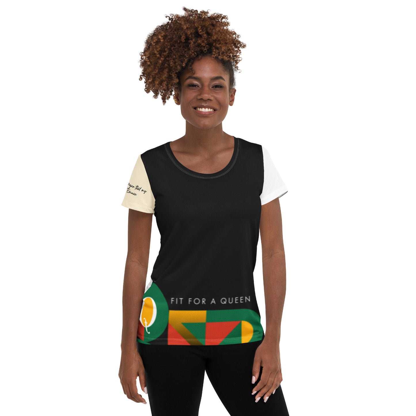 Sheba - All-Over Print Women's Athletic T-shirt